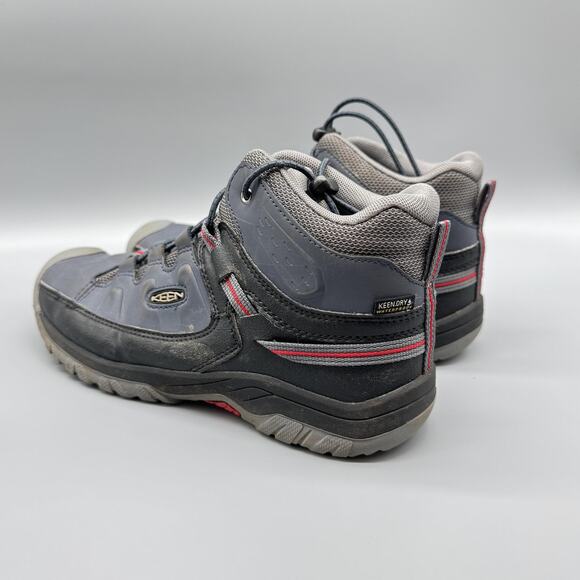 Keen Shoes Womens 6 Gray Black Targhee Mid Waterproof Hiking KEENDRY Trail Boots - Picture 4 of 10